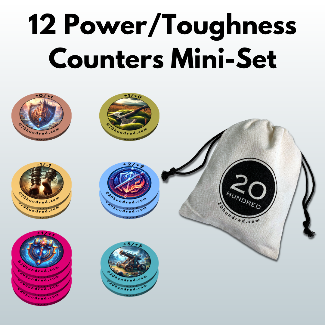 12 Power/Toughness Counters Mini Set for MTG