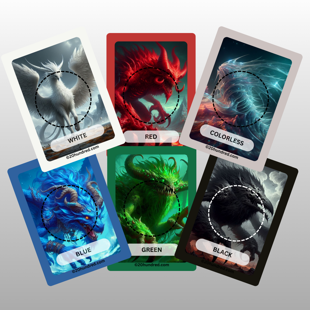 16 Creature Token Cards - Double Sided | Tokens for Magic: The Gathering by 20 Hundred Games