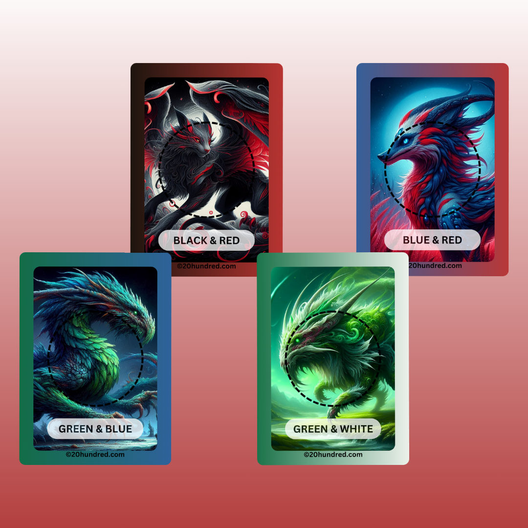 16 Creature Token Cards - Double Sided | Tokens for Magic: The Gathering by 20 Hundred Games